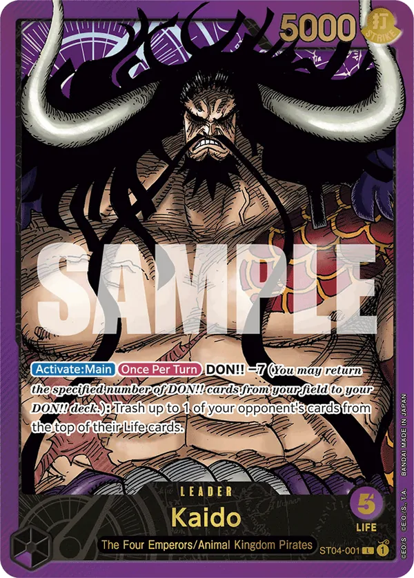 Kaido ST04-001 One Piece card