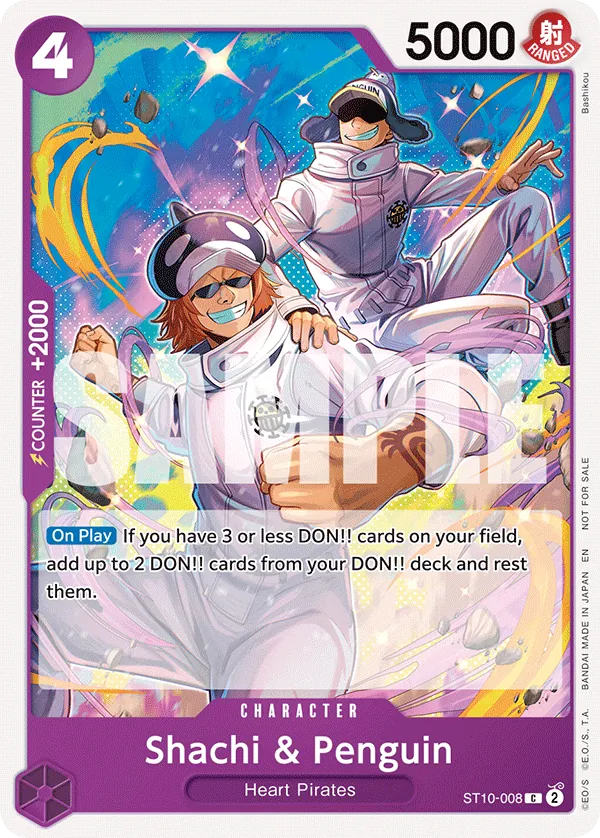 Shachi & Penguin ST10-008 One Piece card