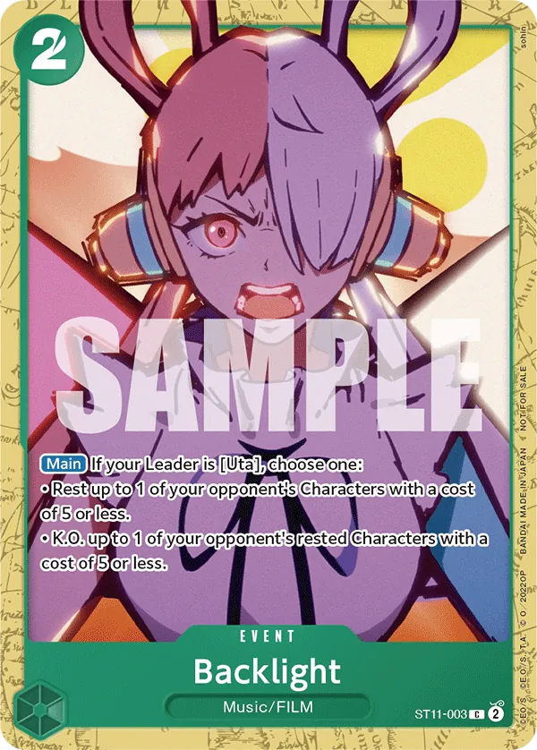 Backlight ST11-003 One Piece card