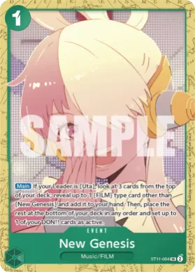 New Genesis (UP ST11-004) Unnumbered Promos