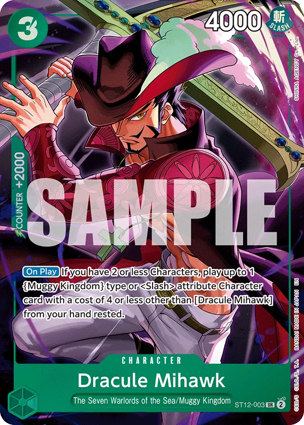 Dracule Mihawk ST12-003 One Piece card