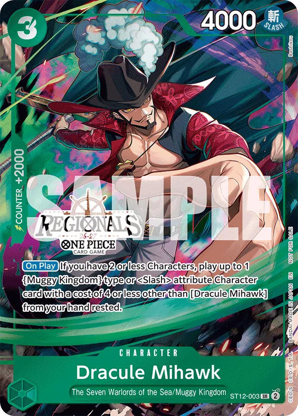 Dracule Mihawk ST12-003 One Piece card