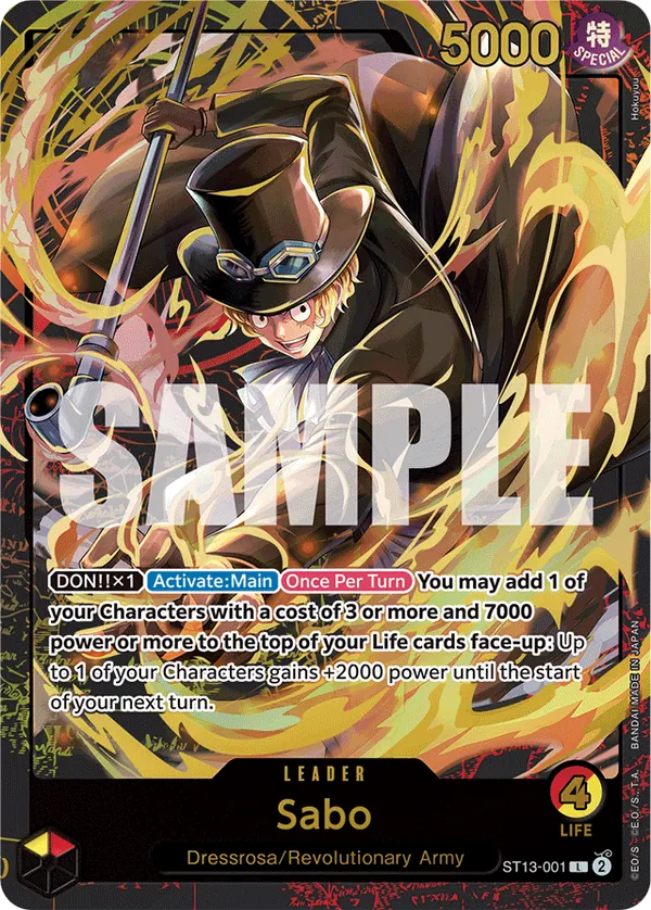 Sabo ST13-001 One Piece card