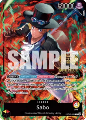 Sabo (UP ST13-001) Unnumbered Promos