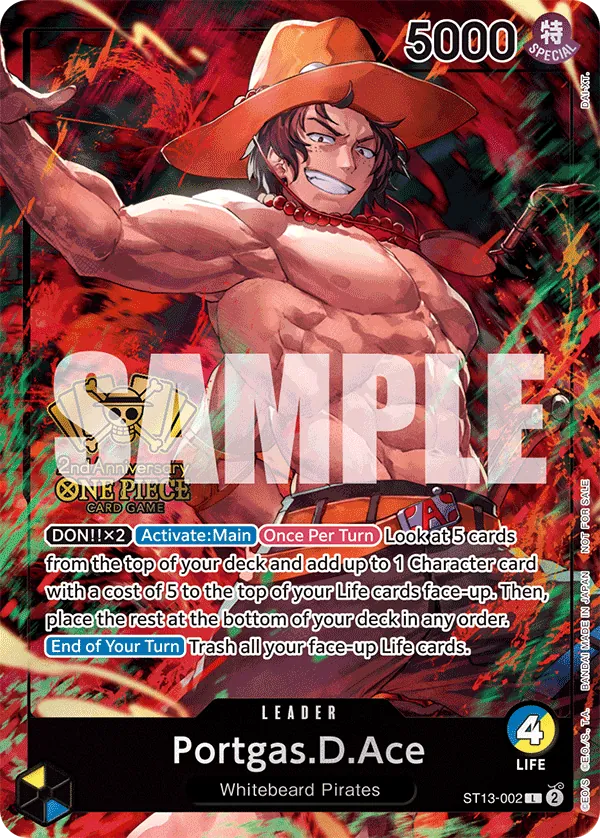Portgas.D.Ace ST13-002 One Piece card
