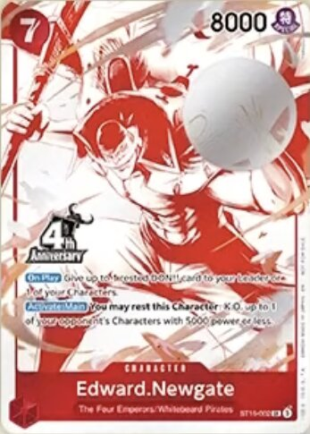 Edward.Newgate ST15-002 One Piece card