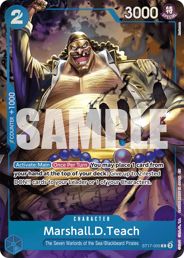 Marshall.D.Teach ST17-005 One Piece card