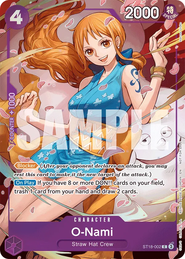 O-Nami ST18-002 One Piece card