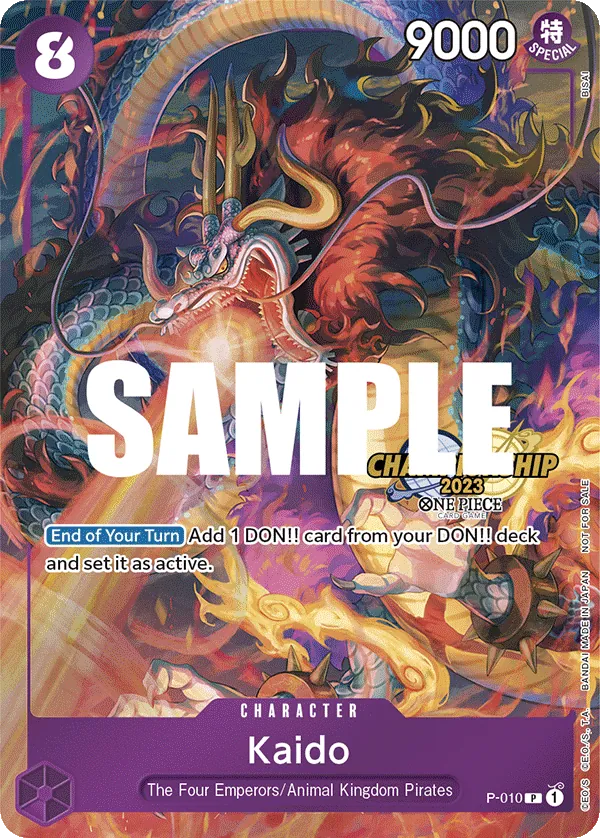 Kaido P-010 One Piece card