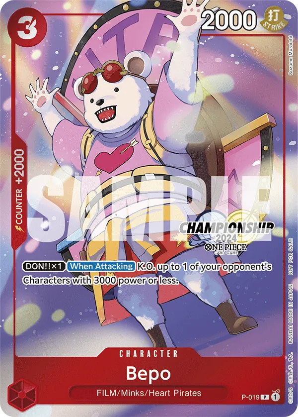 Bepo P-019 One Piece card