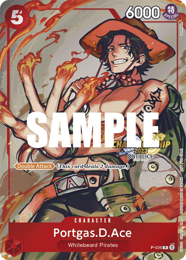Portgas.D.Ace P-028 One Piece card