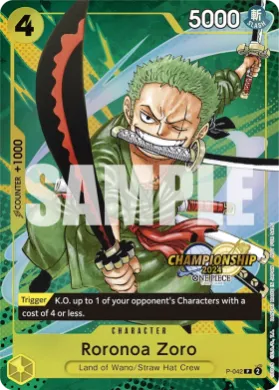 Roronoa Zoro (STP P-042) Special Tournament Promos