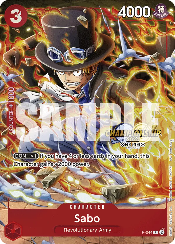 Sabo P-044 One Piece card