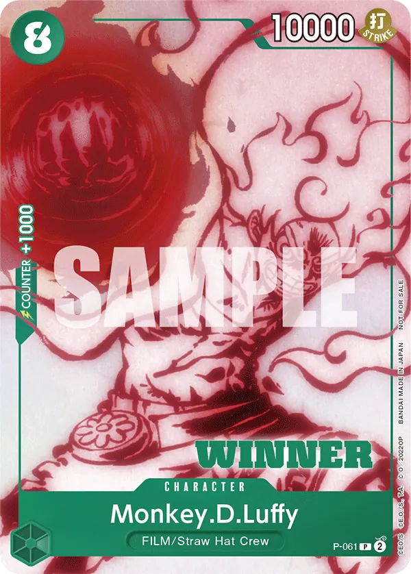 Monkey.D.Luffy P-061 One Piece card