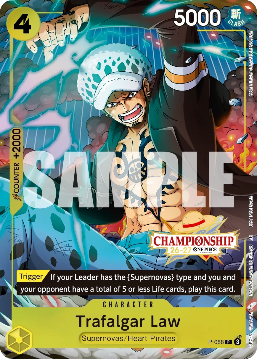 Trafalgar Law P-088 One Piece card
