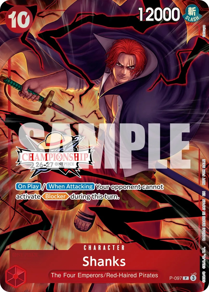 Shanks P-097 One Piece card