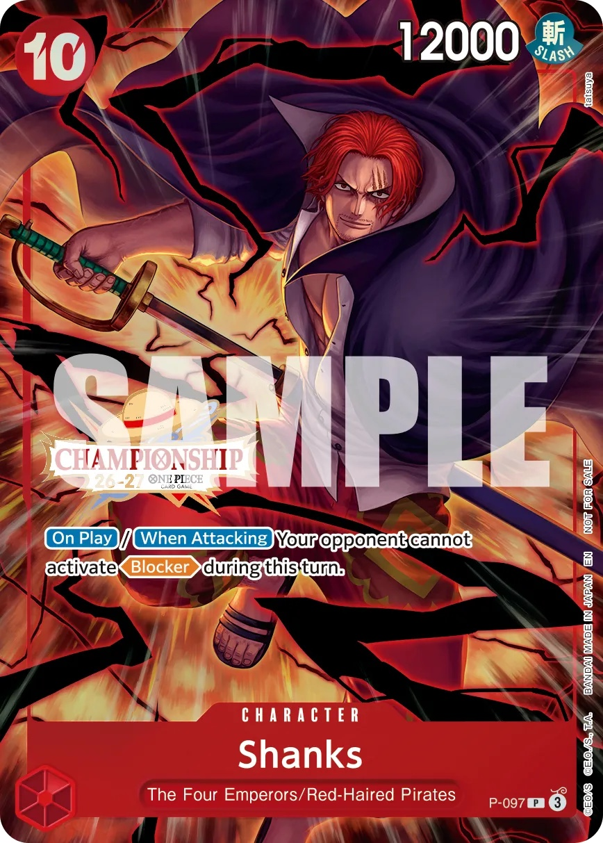 Shanks P-097 One Piece card