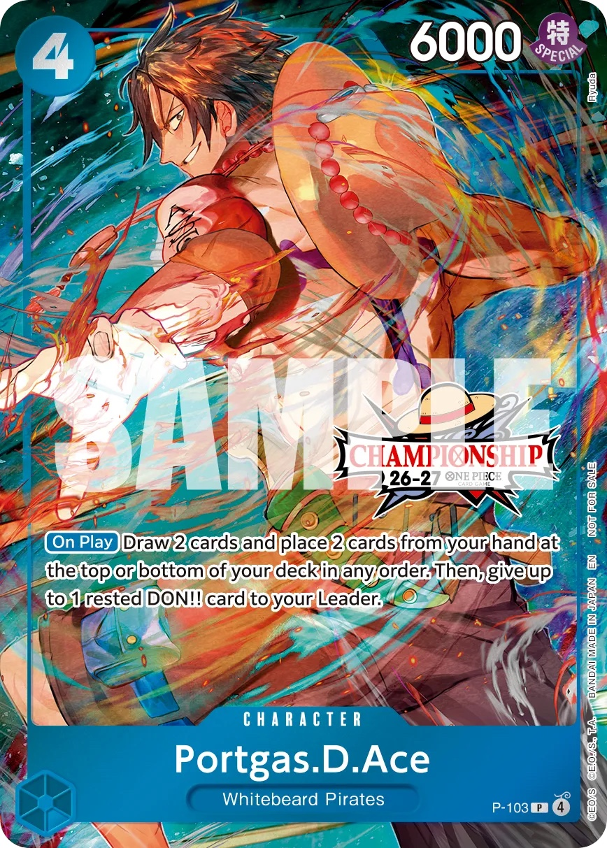 Portgas.D.Ace P-103 One Piece card