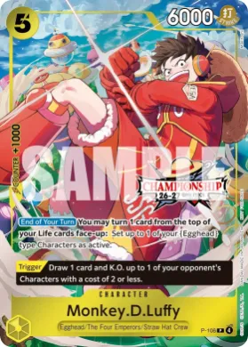 Monkey.D.Luffy (STP P-106) Special Tournament Promos
