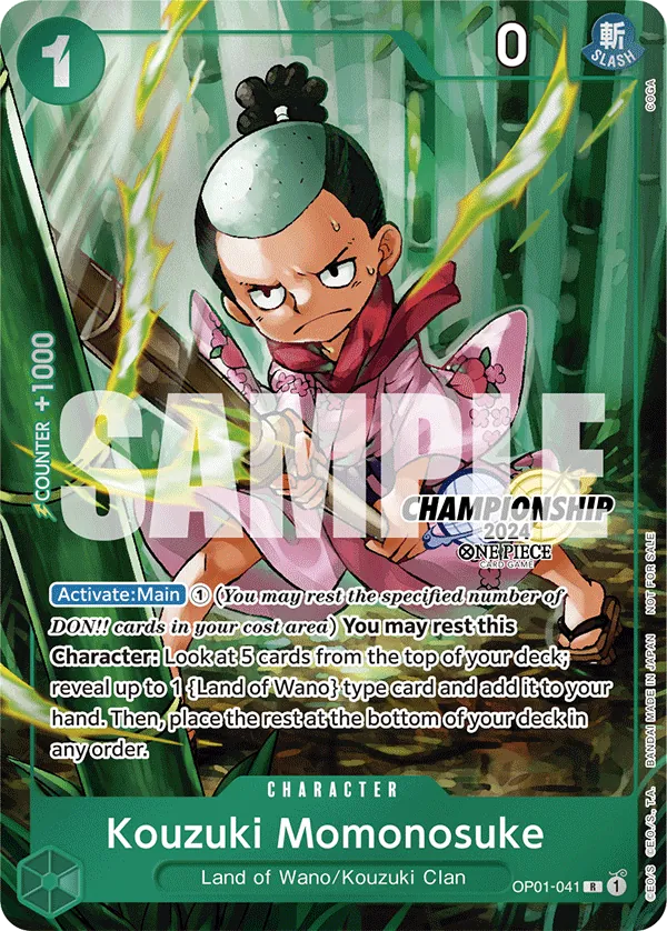 Kouzuki Momonosuke OP01-041 One Piece card
