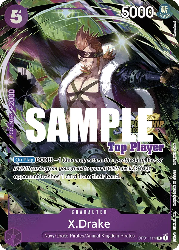 X.Drake OP01-114 One Piece card