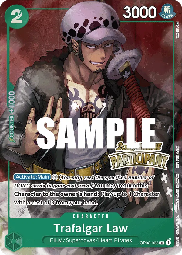 Trafalgar Law OP02-035 One Piece card