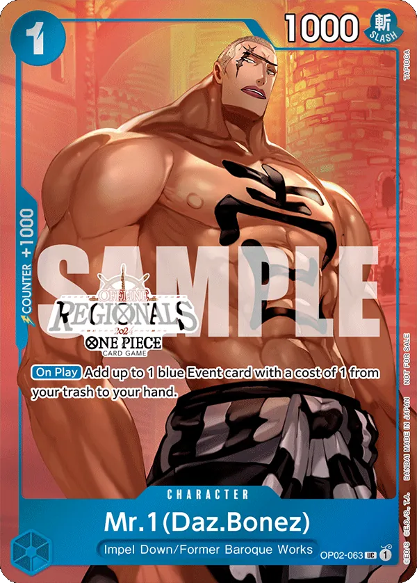 Mr.1(Daz.Bonez) OP02-063 One Piece card