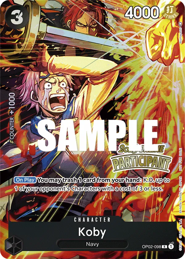 Koby OP02-098 One Piece card