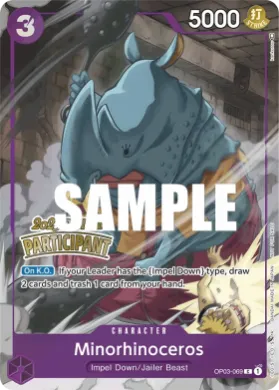 Minorhinoceros (STP OP03-069) Special Tournament Promos