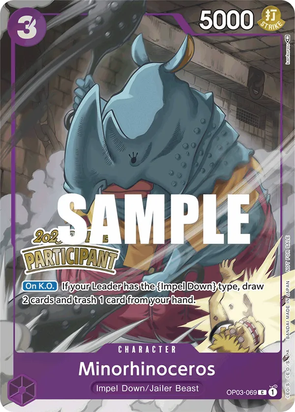 Minorhinoceros OP03-069 One Piece card