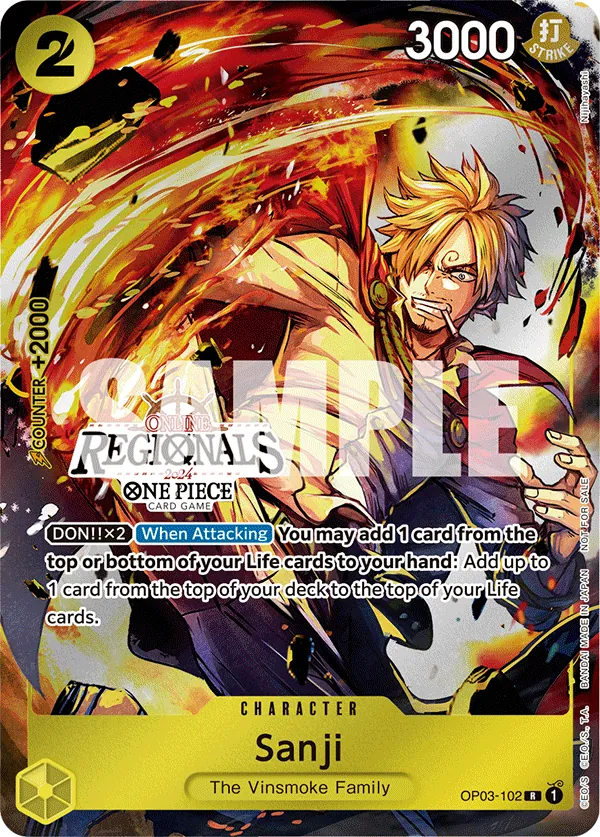 Sanji OP03-102 One Piece card