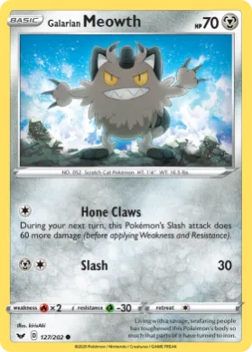 Galarian Meowth (SSH 127) Sword & Shield