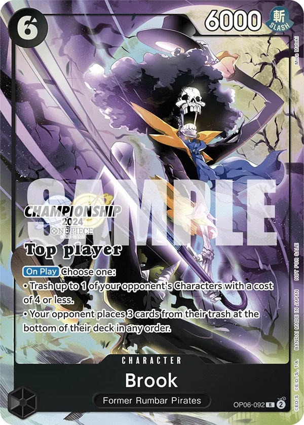 Brook OP06-092 One Piece card