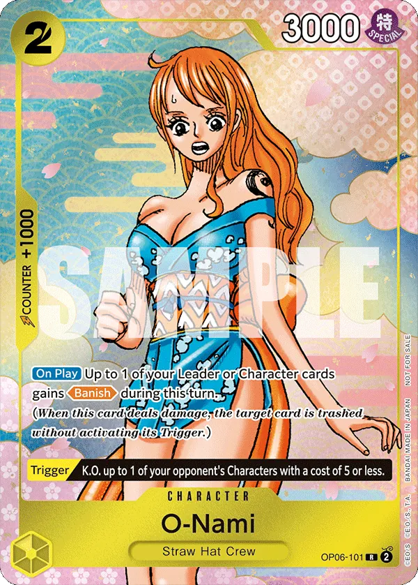 O-Nami OP06-101 One Piece card
