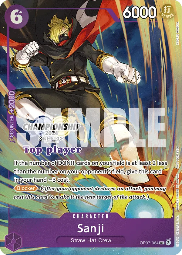 Sanji OP07-064 One Piece card