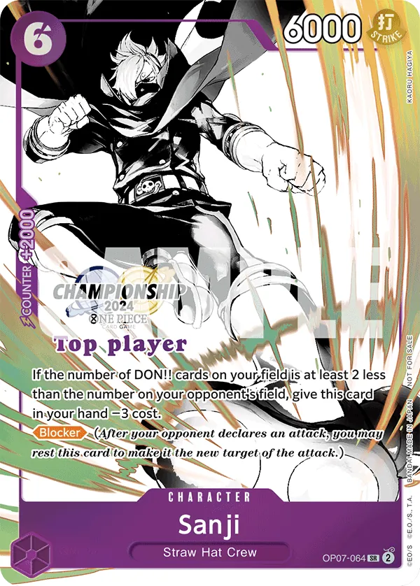 Sanji OP07-064 One Piece card