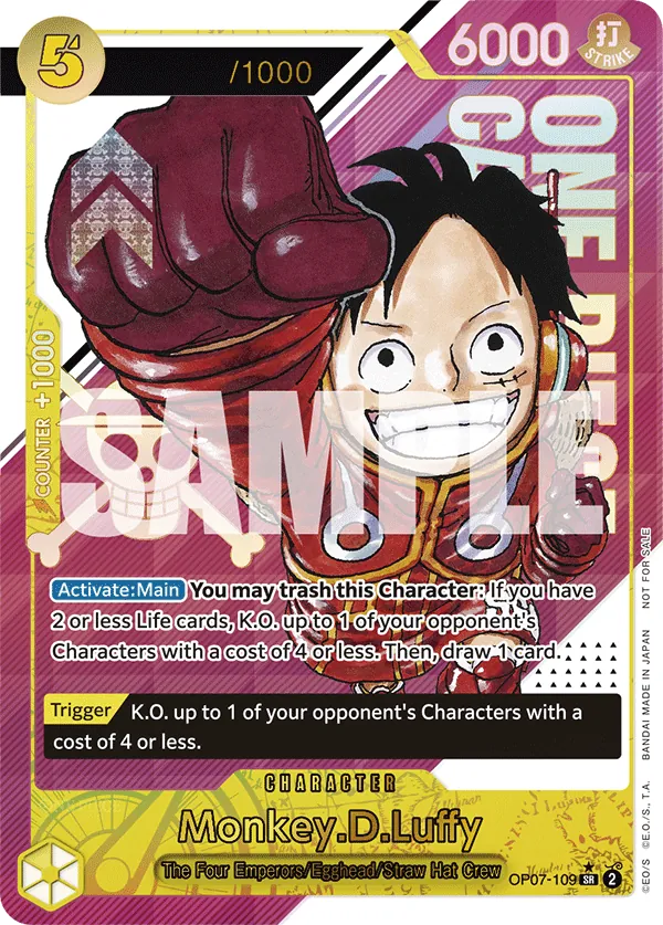 Monkey.D.Luffy OP07-109 One Piece card
