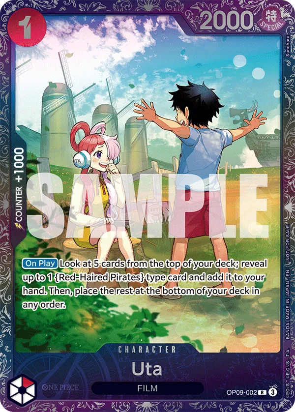 Uta OP09-002 One Piece card