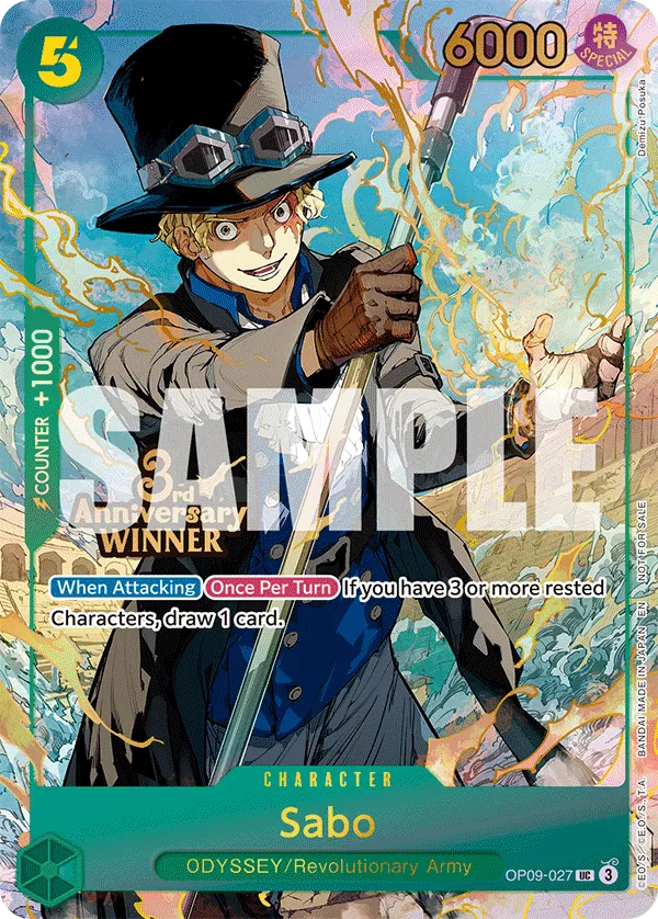 Sabo OP09-027 One Piece card
