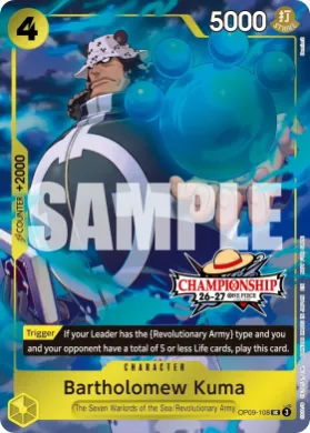 Bartholomew Kuma (STP OP09-108) Special Tournament Promos