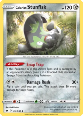 Galarian Stunfisk (SSH 132) Sword & Shield