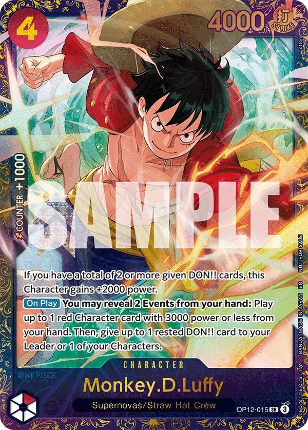 Monkey.D.Luffy OP12-015 One Piece card