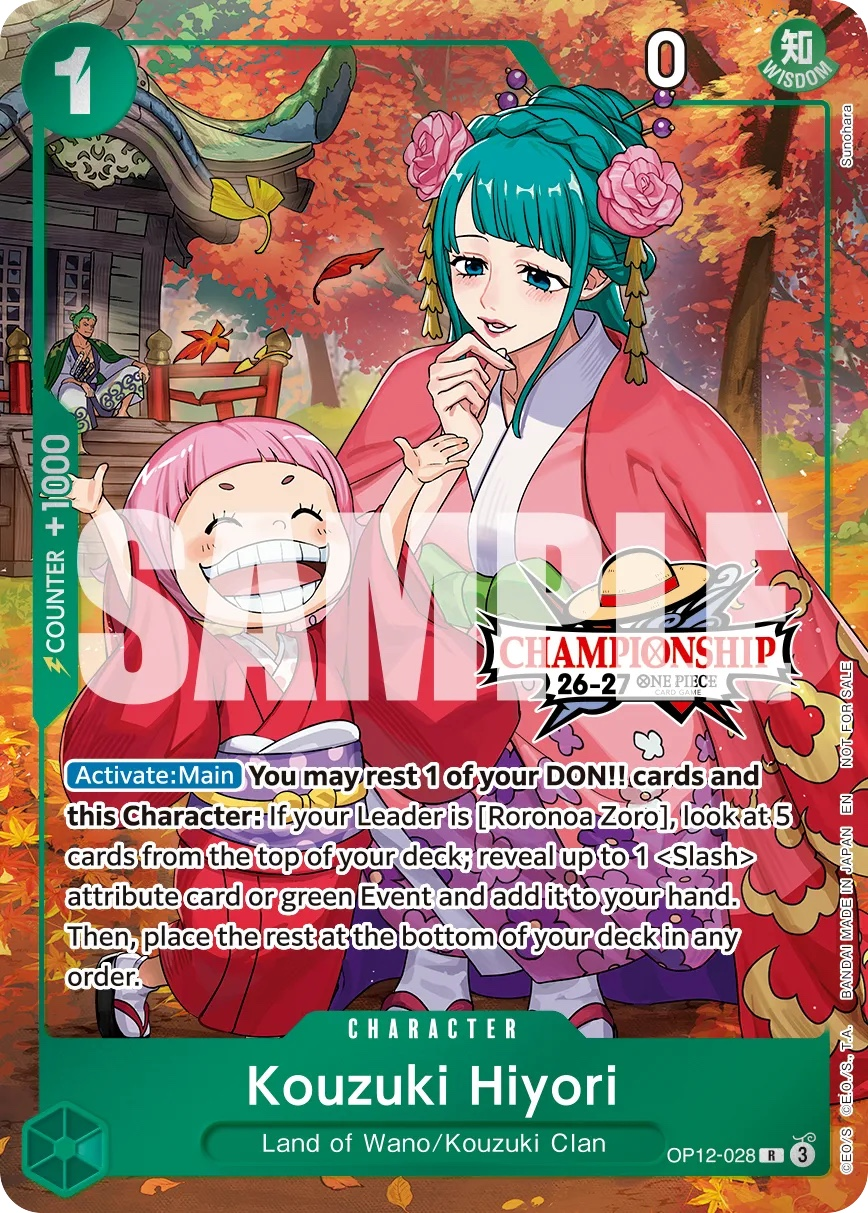 Kouzuki Hiyori OP12-028 One Piece card