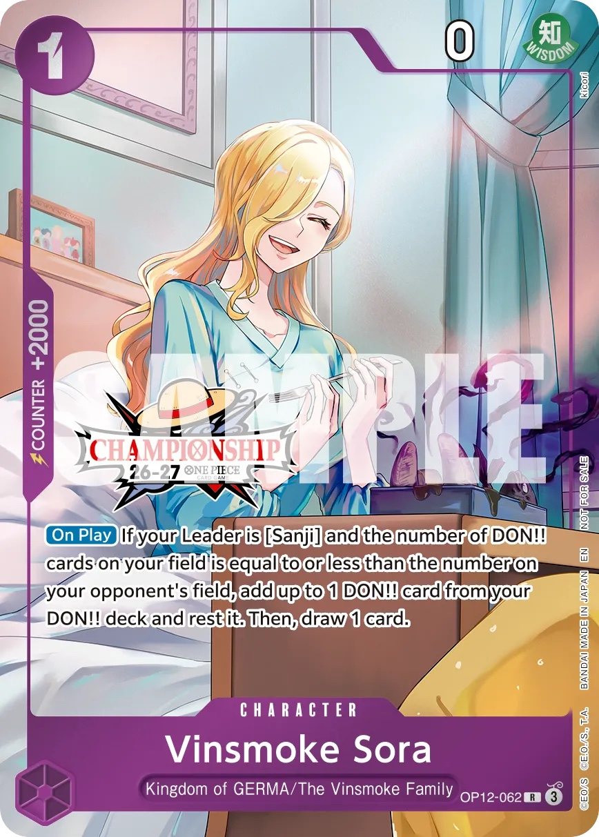 Vinsmoke Sora OP12-062 One Piece card