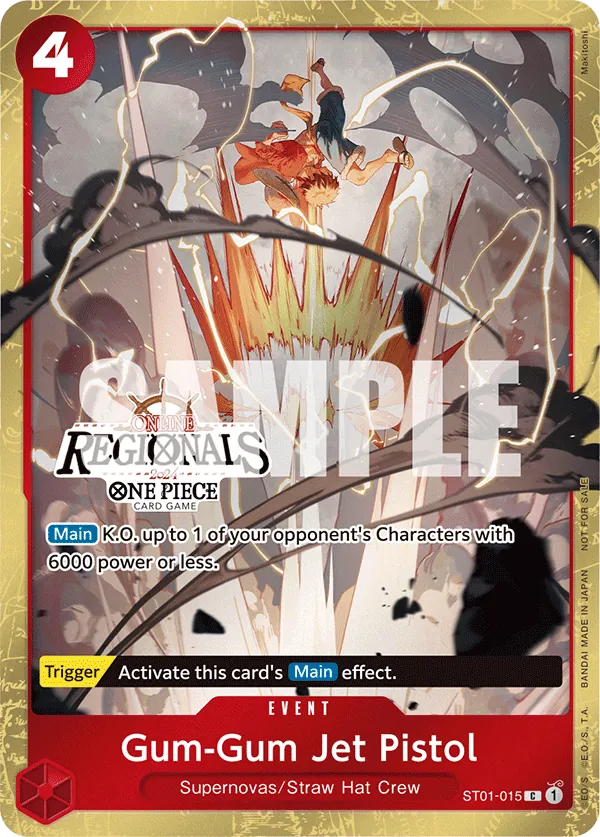 Gum-Gum Jet Pistol ST01-015 One Piece card