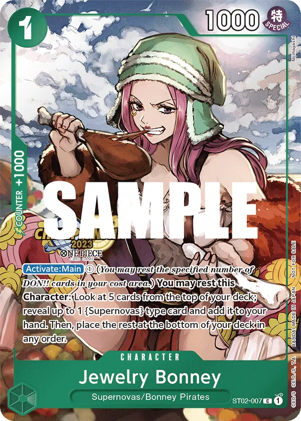 Jewelry Bonney ST02-007 One Piece card