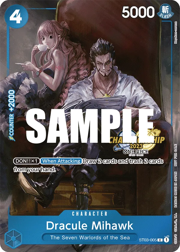 Dracule Mihawk ST03-005 One Piece card
