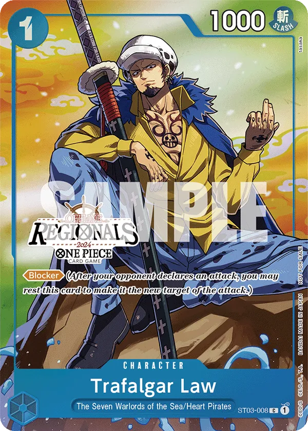 Trafalgar Law ST03-008 One Piece card