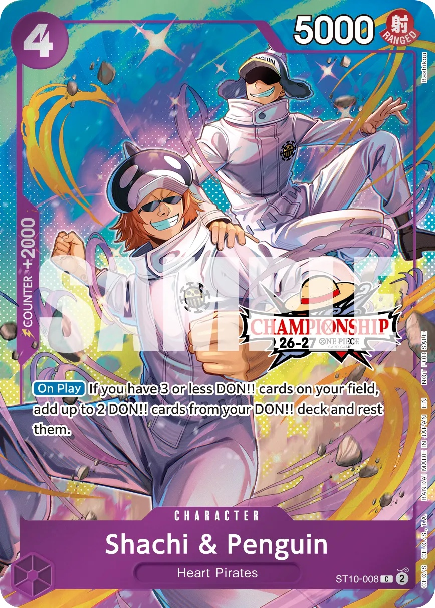Shachi & Penguin ST10-008 One Piece card