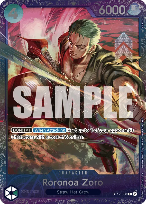Roronoa Zoro ST12-008 One Piece card